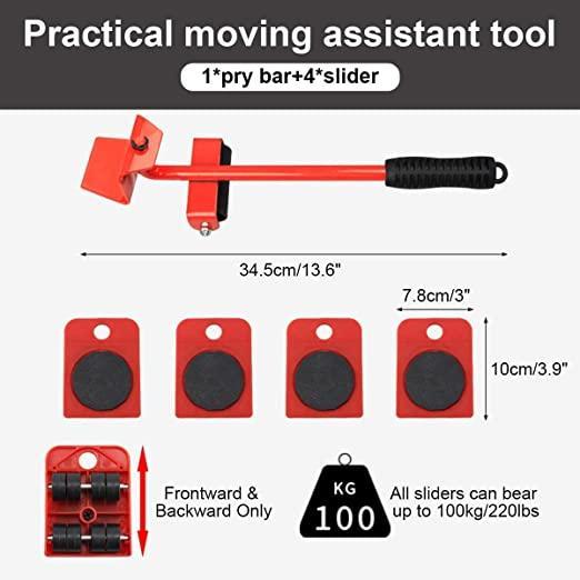 Heavy-Duty Furniture Lifter & Mover Tool Set
