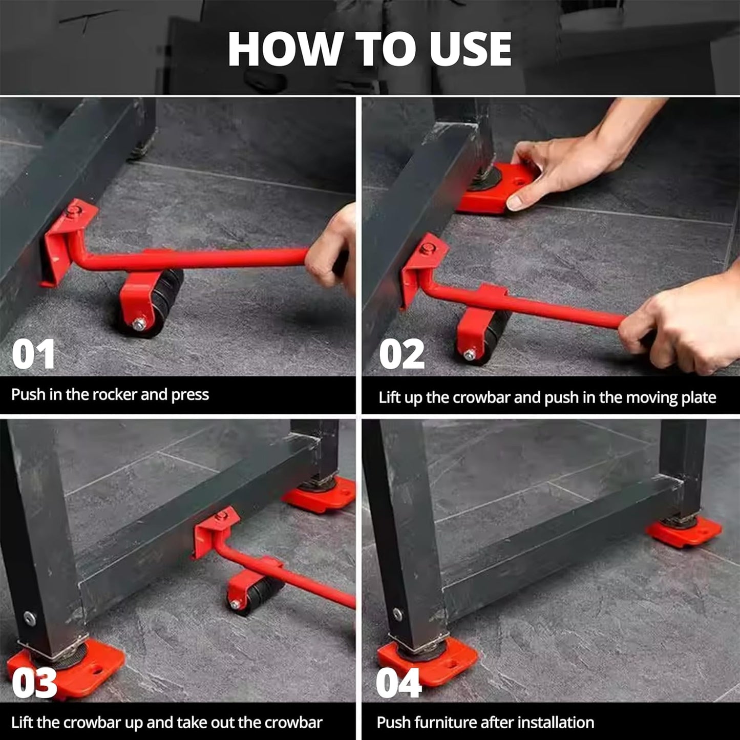 Heavy-Duty Furniture Lifter & Mover Tool Set