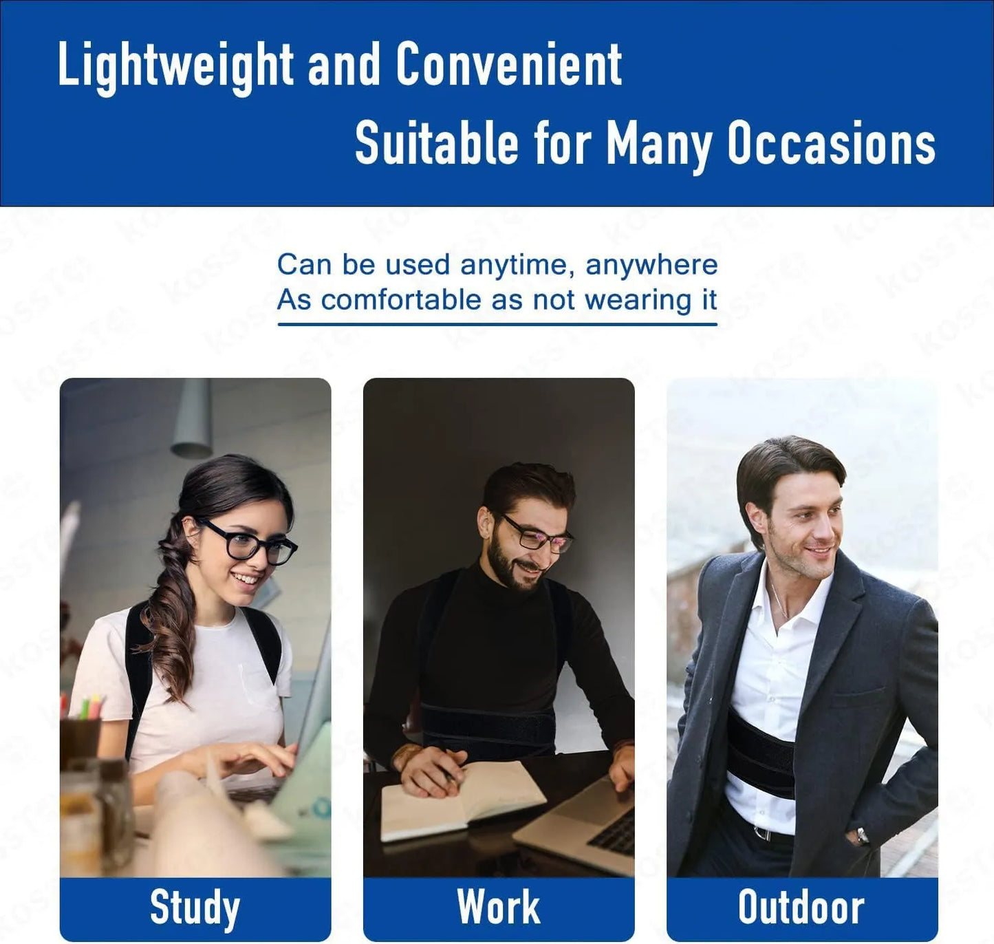 Adjustable Back Posture Corrector Belt – Pain Relief & Confidence Boost for Men & Women