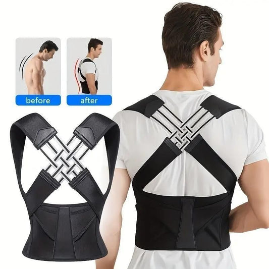 Adjustable Back Posture Corrector Belt – Pain Relief & Confidence Boost for Men & Women