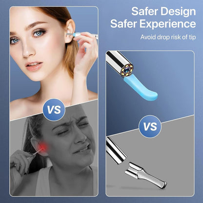 Smart Visual Ear Wax Cleaner with Camera, 1080p FHD Led Light, 360° Visual WIFI Camera